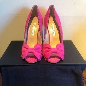 NIB Oscar De La Renta Scalatobow Open Toe 5.5M